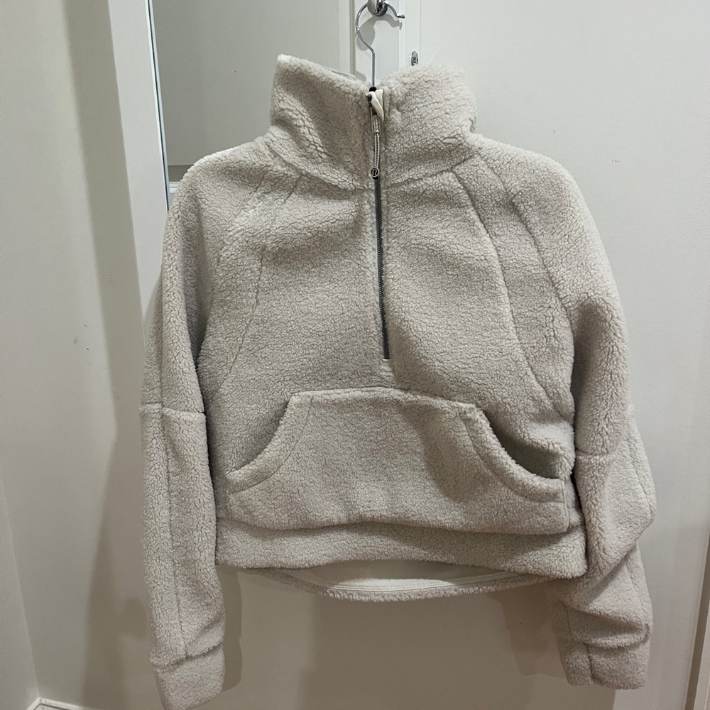 lululemon athletica Cream Scuba Quarter-Zip Sweater